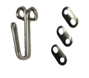 Podkładka do haków, Joppen Material, stal nierdzewna, 100 sztuk