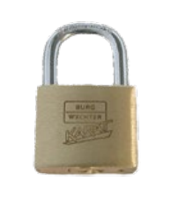 Kłódka wisząca cylindryczna, mosiądz lity, lekka 217/40