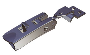 Hak zamykający ze stali nierdzewnej A2 do zamka koronkowego PRIMUS 1/65-PRIMUS 2/80, średnica otworów 4,2+5,0 mm, 100 sztuk