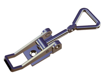 Zamek ekscentryczny 702 S/C (z ruchomą górną częścią), stal ocynkowana, średnica otworu 5,3 mm