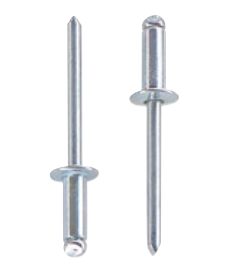 Nity zrywalne z łbem płasko-okrągłym, stal/stal, 1000 sztuk