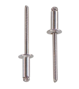 Nity zrywalne z łbem płasko-okrągłym, V2A / V2A, 1000 sztuk