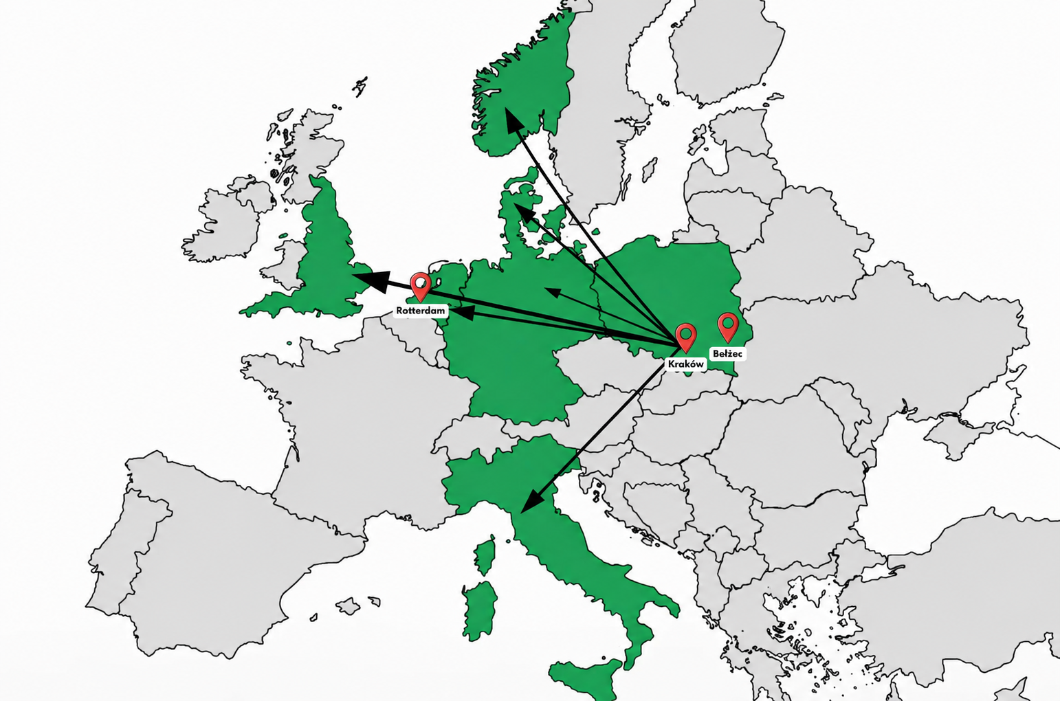 Mapa planet service