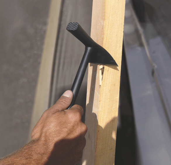 Toporek dekarski z rękojeścią skórzaną, 250 mm, ESS25