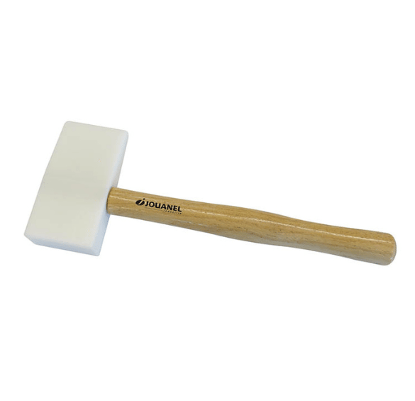 Młotek PVC z trójkątnym i prostokątnym obuchem 145x75x35mm, MACO
